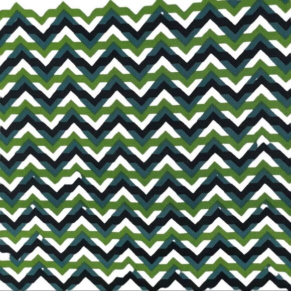 Chloe Dao Chevron Green Blue & White Skirt Size M NWOT - Picture 5 of 9
